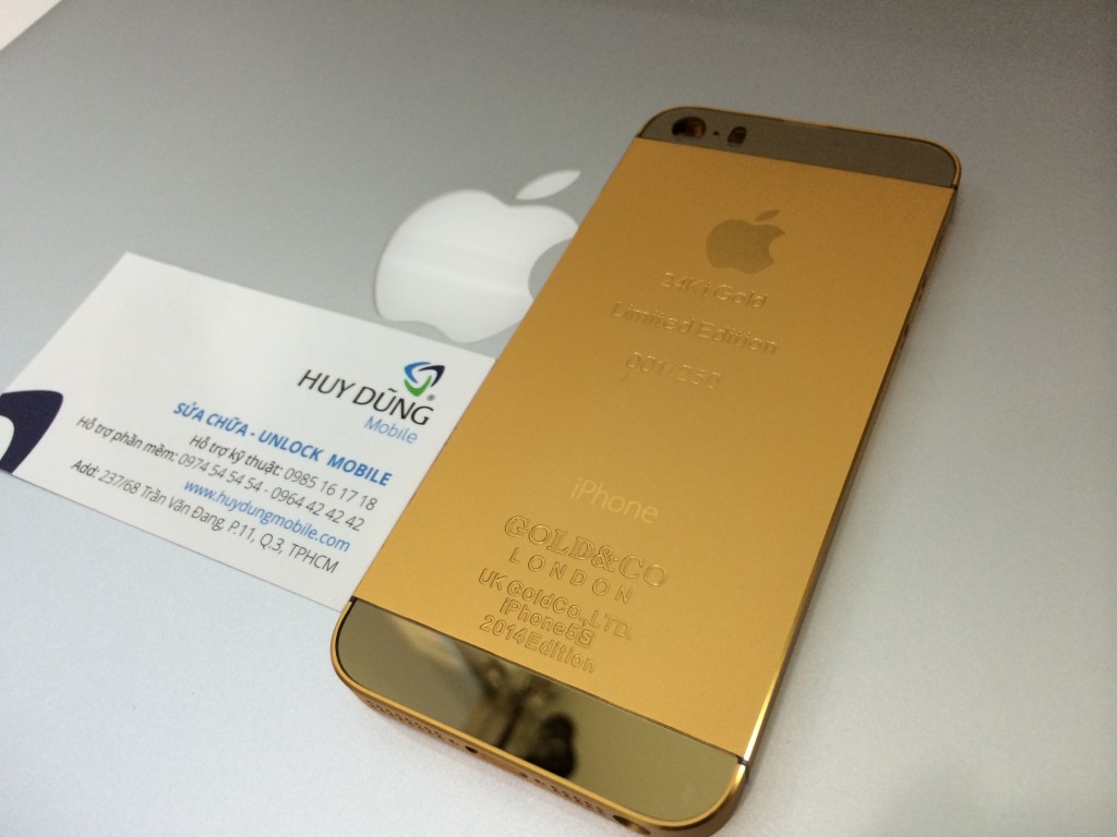 Vỏ 2013 và 2014 GOLD&Co iPhone 5 và iPhone 5s mạ vàng nhẹ 18k