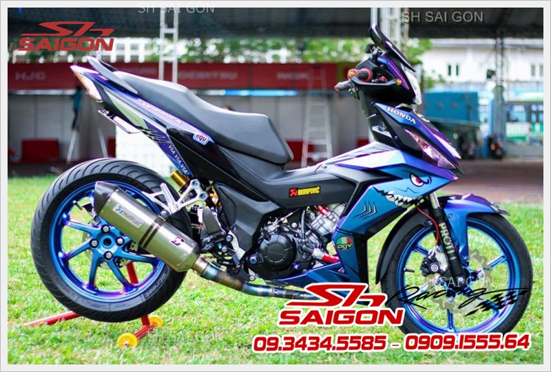 độ pô akapovic cho xe honda winner cực ngầu và mạnh mẽ tại Sài Gòn