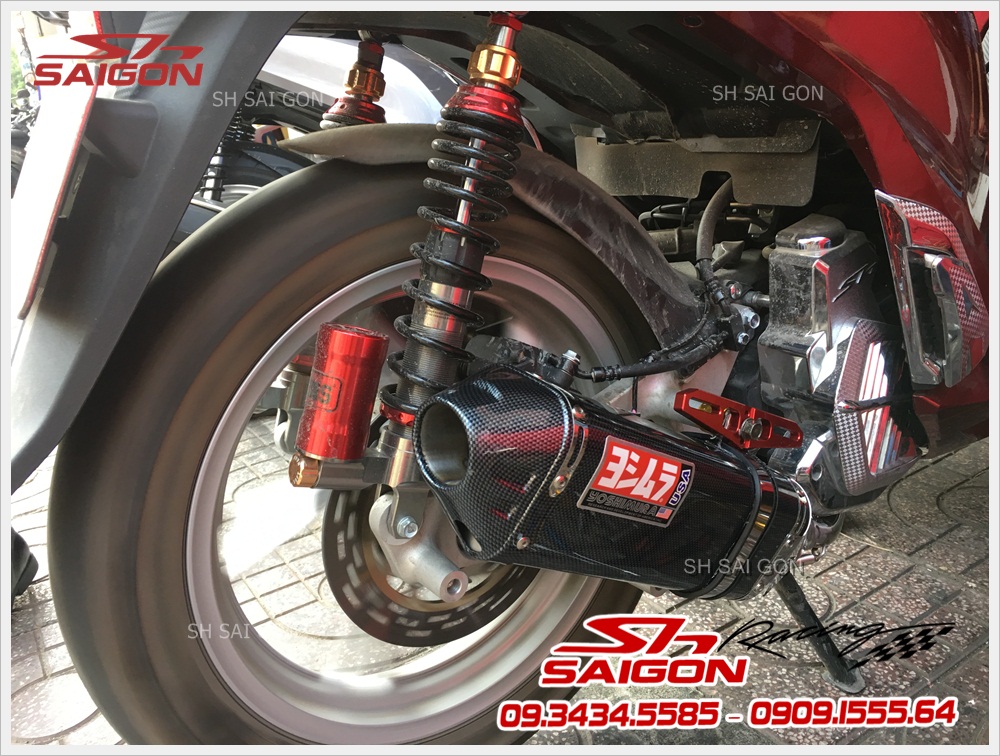 độ pô Yoshimura cho xe Honda SH cực ngầu và mạnh mẽ tại Sài Gòn