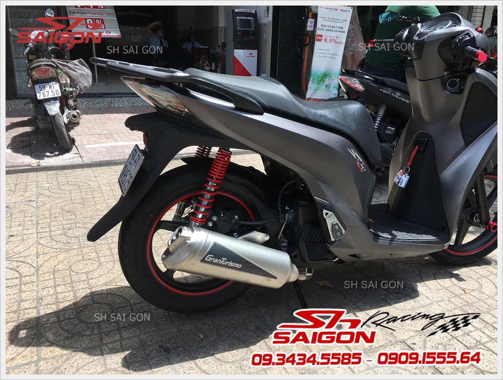 độ pô granturismo cho xe sh vn 2017 cục đẹp cực ngầu giá rẻ tại TPHCM