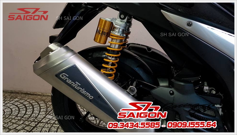 độ pô granturismo cực ngầu cực đẹp cho xe NVX 125 155 tại tphcm