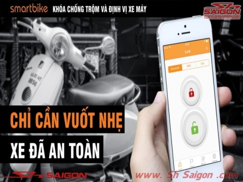 Bộ khóa chống trộm xe Sh và định vị gps xe máy an toàn
