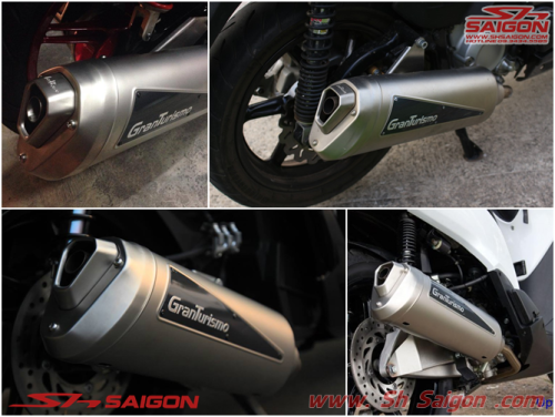 Độ pô Granturismo Leovince cho xe Sh đời 2012 - 2015